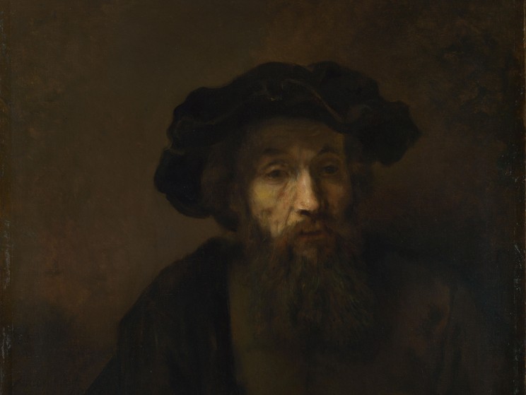 Full title: A Bearded Man in a Cap Artist: Rembrandt Date made: late 1650s Source: http://www.nationalgalleryimages.co.uk/ Contact: picture.library@nationalgallery.co.uk Copyright © The National Gallery, London